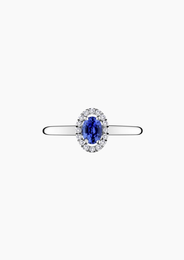 Bague Antoinette en or, saphir et diamants / Lepage