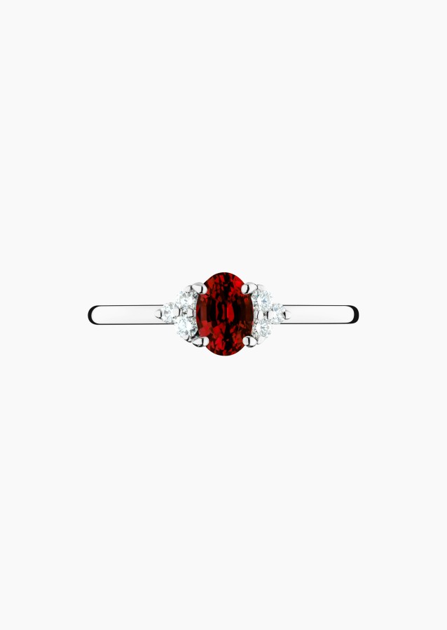 Bague Madeleine en or, rubis et diamants / Lepage