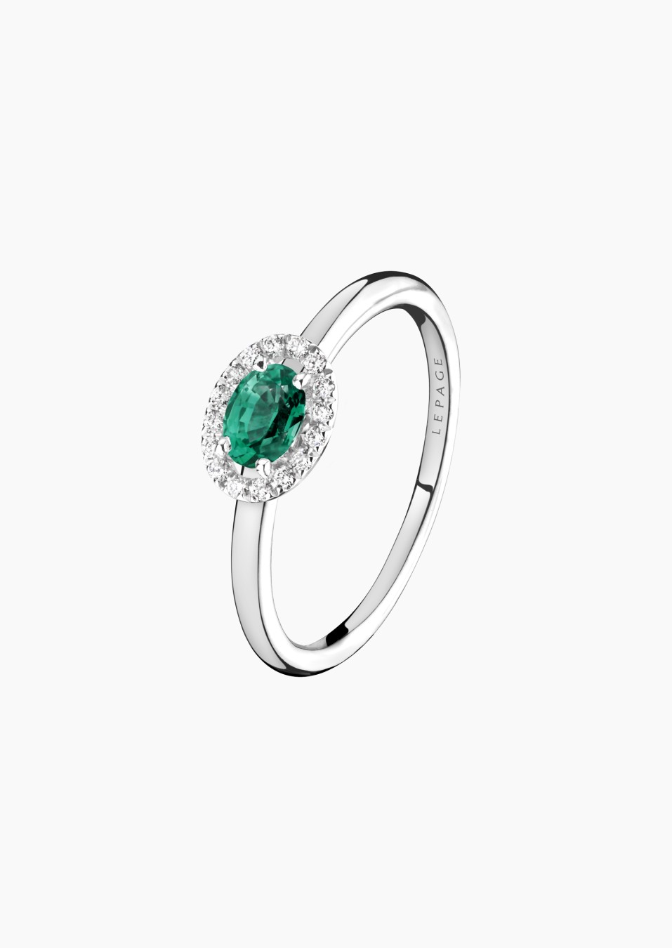 Eléanor ring in gold, emerald and diamonds / Lepage