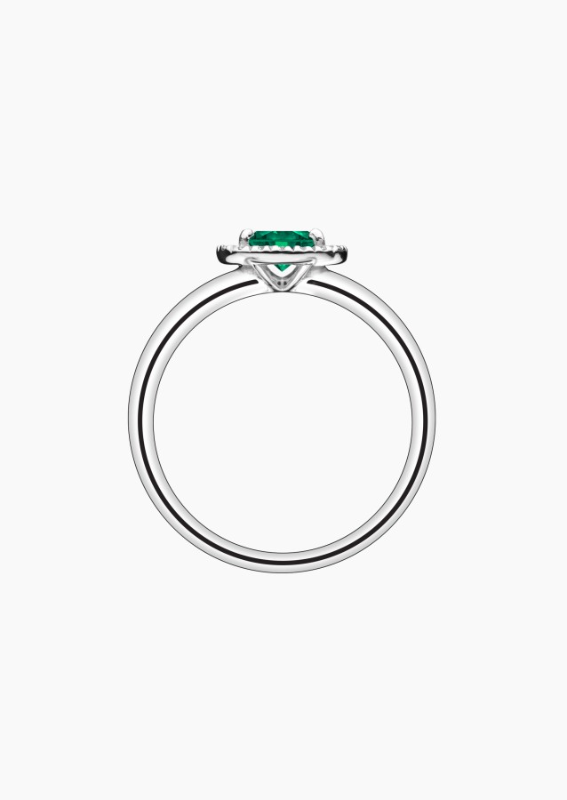 Eléanor ring in gold, emerald and diamonds / Lepage