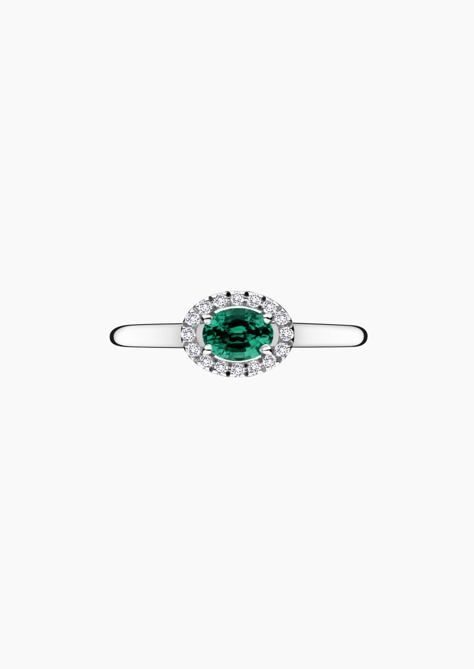 Eléanor ring in gold, emerald and diamonds / Lepage