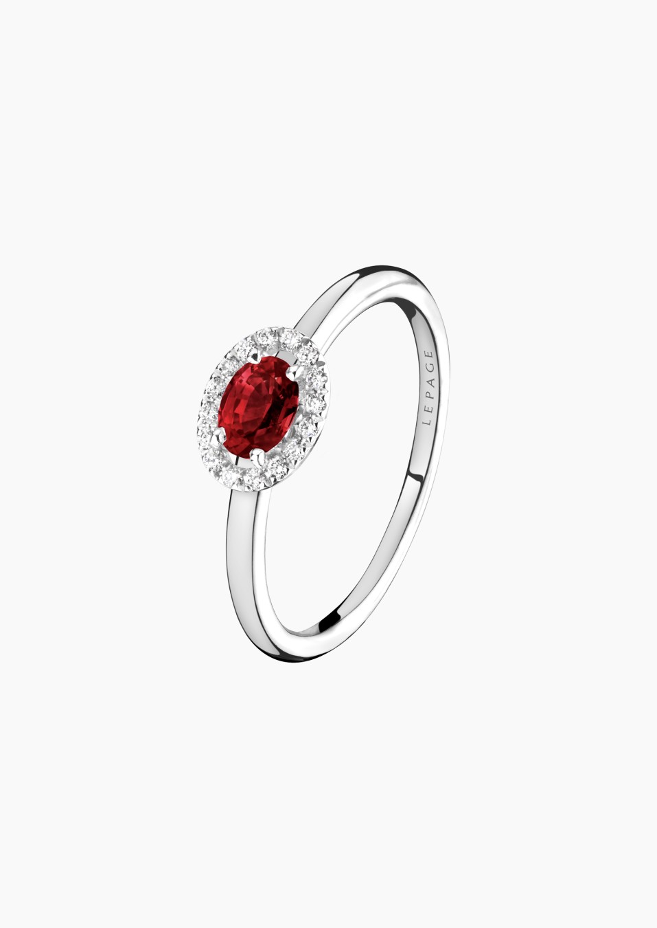 Eléanor ring in gold, ruby and diamonds / Lepage