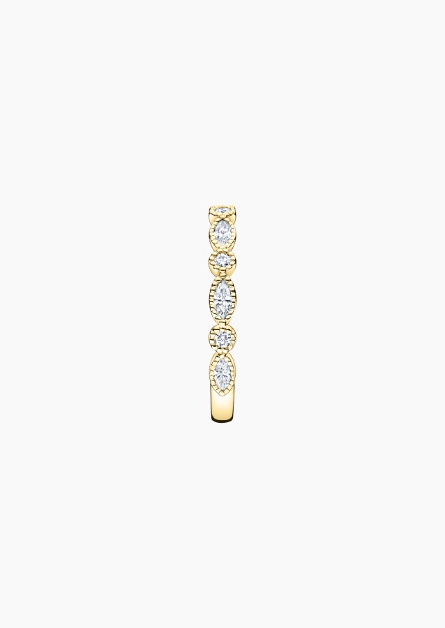 Léontine wedding ring in gold and diamonds / Lepage