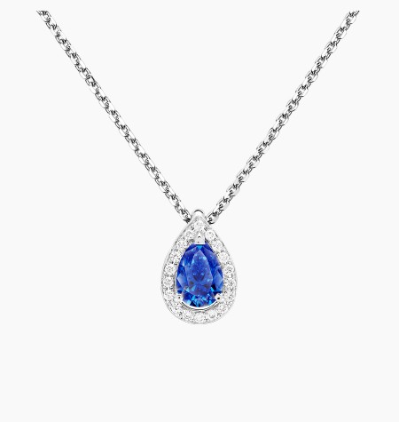 Collier Marceau en or, saphir et diamants / Lepage