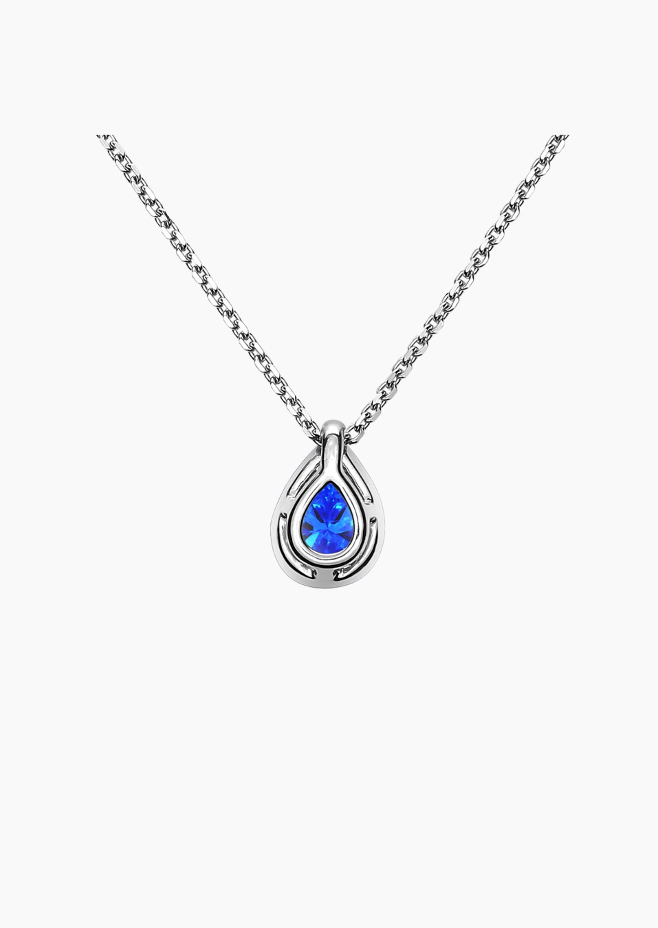 Marceau necklace in gold, sapphire and diamonds / Lepage