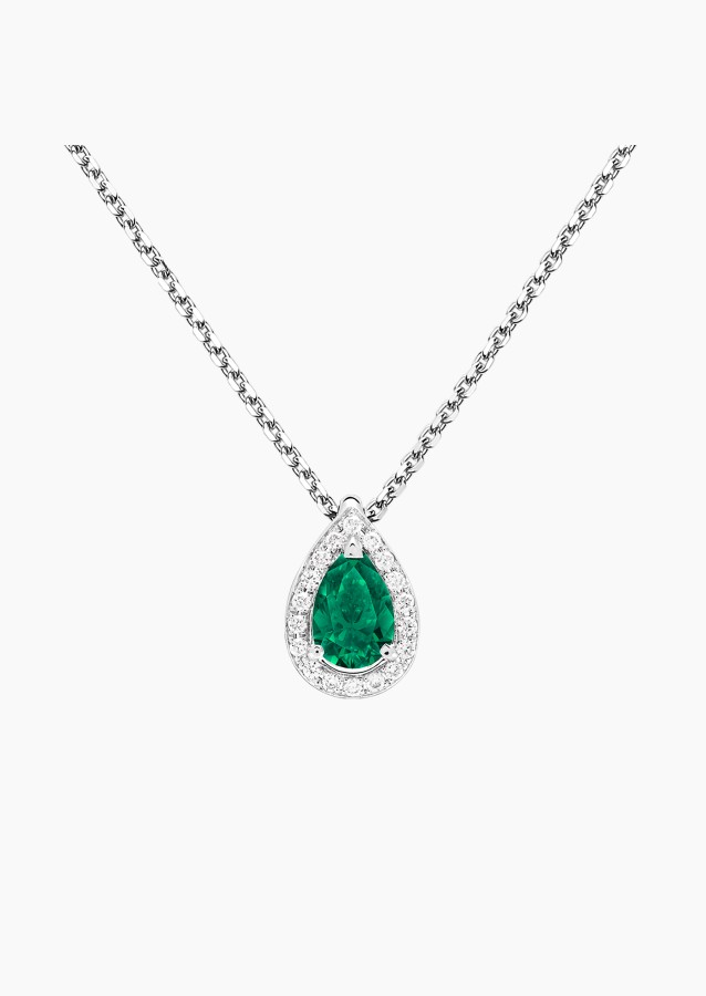 
                                                                                    Marceau necklace in gold, emerald and diamonds / Lepage
                                                                            