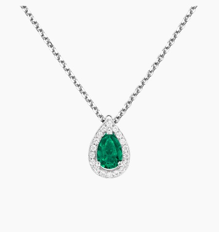 
                                                                                    Marceau necklace in gold, emerald and diamonds / Lepage
                                                                            