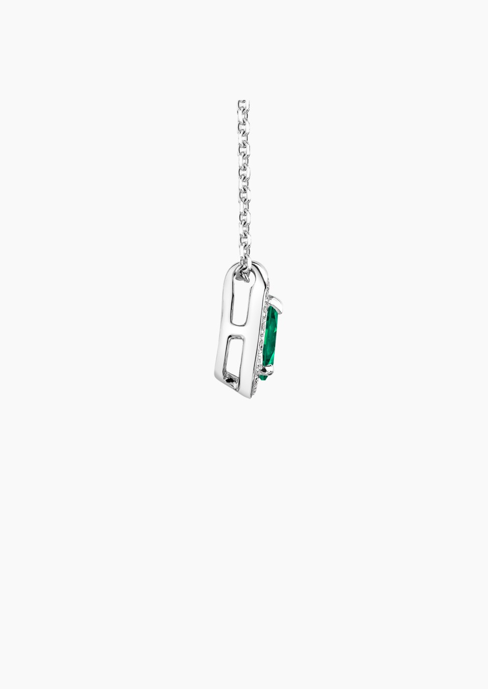 Marceau necklace in gold, emerald and diamonds / Lepage