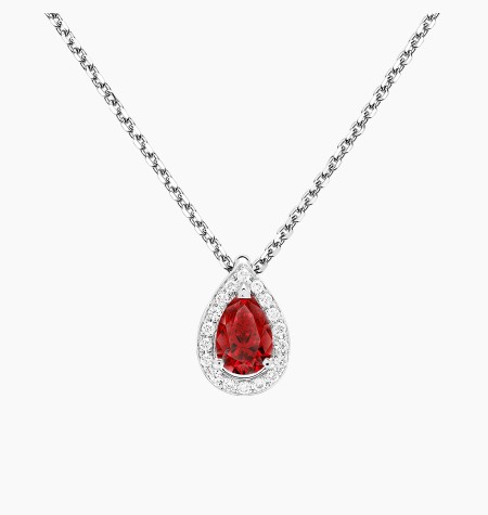 Collier Marceau en or, rubis et diamants / Lepage