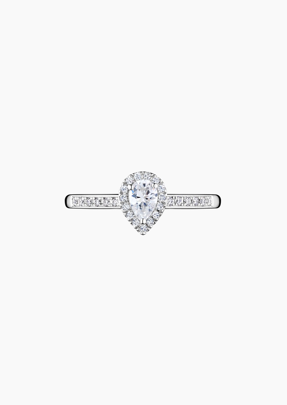 Marcel solitaire in gold and diamonds / Lepage