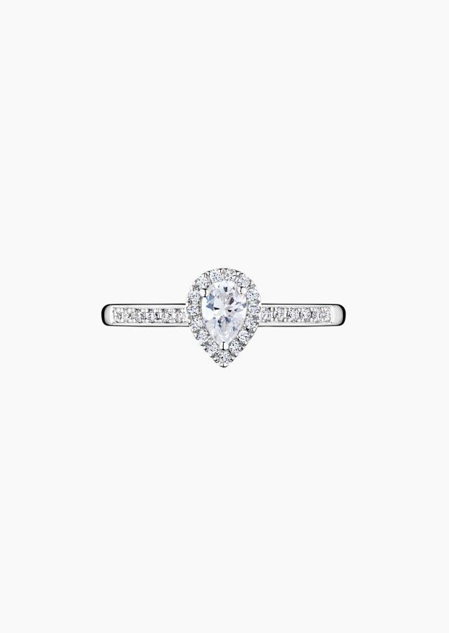 Marcel solitaire in gold and diamonds / Lepage