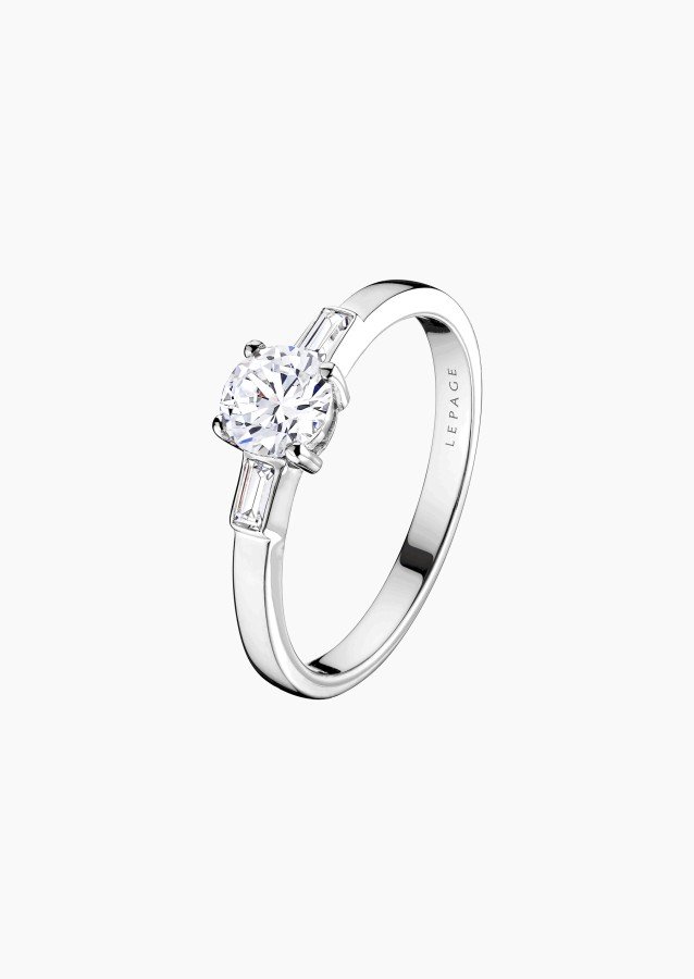 Solitaire Albert en or et diamants / Lepage