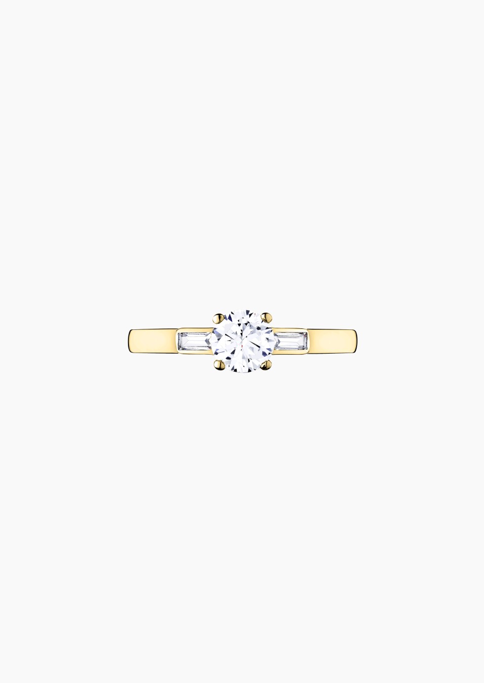 Albert solitaire in gold and diamonds / Lepage
