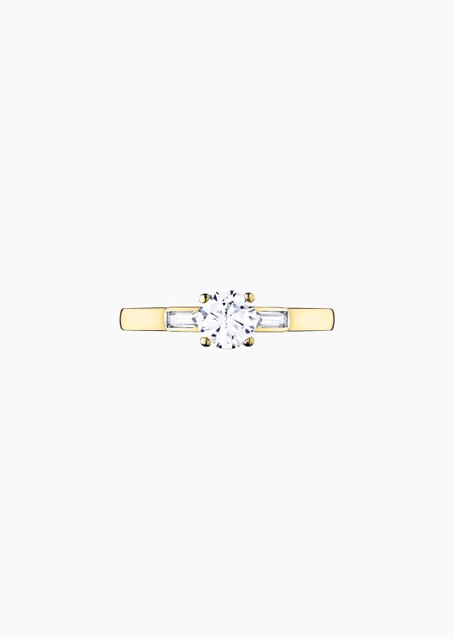 Albert solitaire in gold and diamonds / Lepage