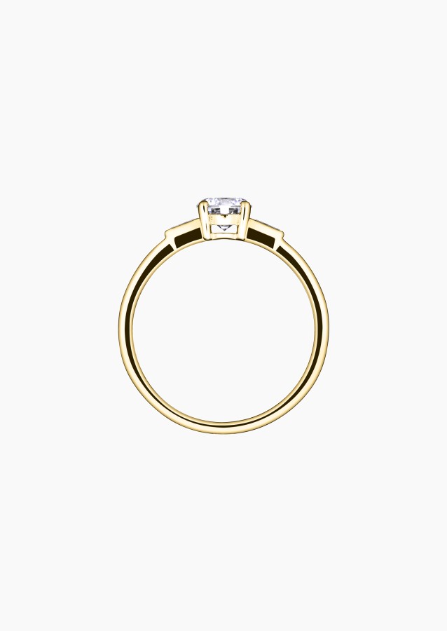 Albert solitaire in gold and diamonds / Lepage