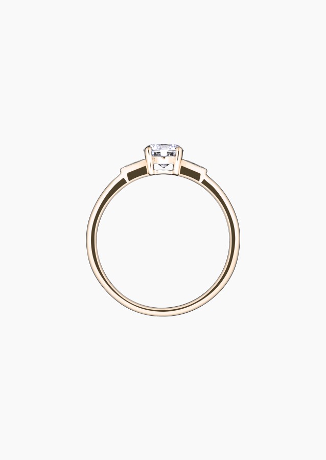 Albert solitaire in gold and diamonds / Lepage
