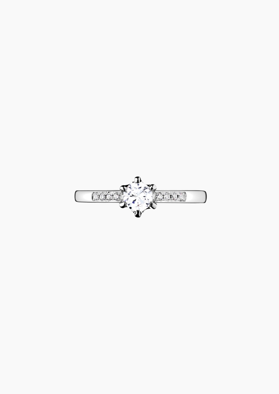 Solitaire Achille en or et diamants / Lepage