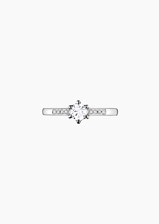 Achille solitaire in gold and diamonds / Lepage