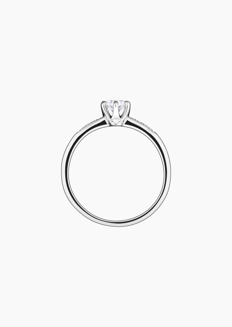 Achille solitaire in gold and diamonds / Lepage