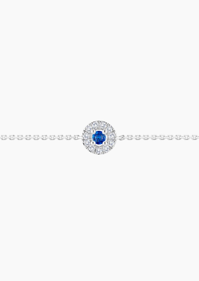 
                                                                                    Coquette bracelet in white gold, sapphire and diamonds / Lepage
                                                                            
