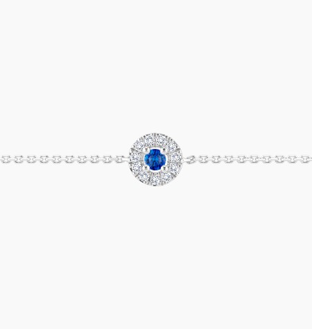 
                                                                                            Bracelet Coquette en or blanc, saphir et diamants / Lepage
                                                                                    