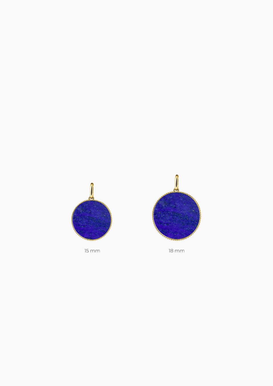 Médaille Colette Lune Perlée en or et lapis lazuli / Lepage Médaille Colette Lune Perlée en or et lapis lazuli / Lepage