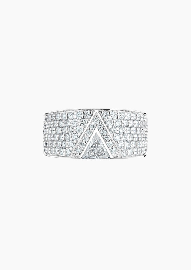 La Magnifique ring in white gold and diamonds / Lepage