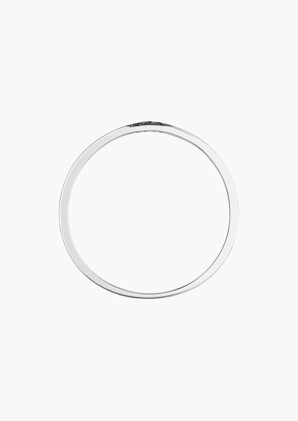 La Remarquable wedding ring in white gold and black diamonds / Lepage