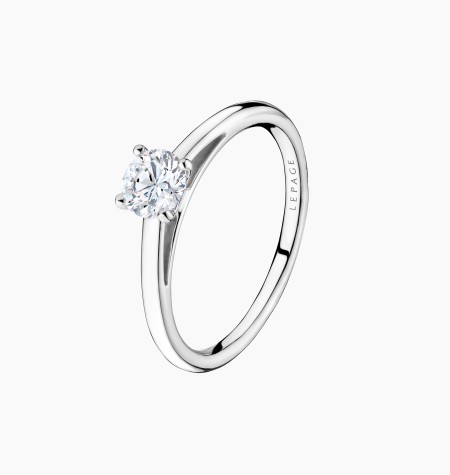 Solitaire 1922 en or et diamant / Lepage