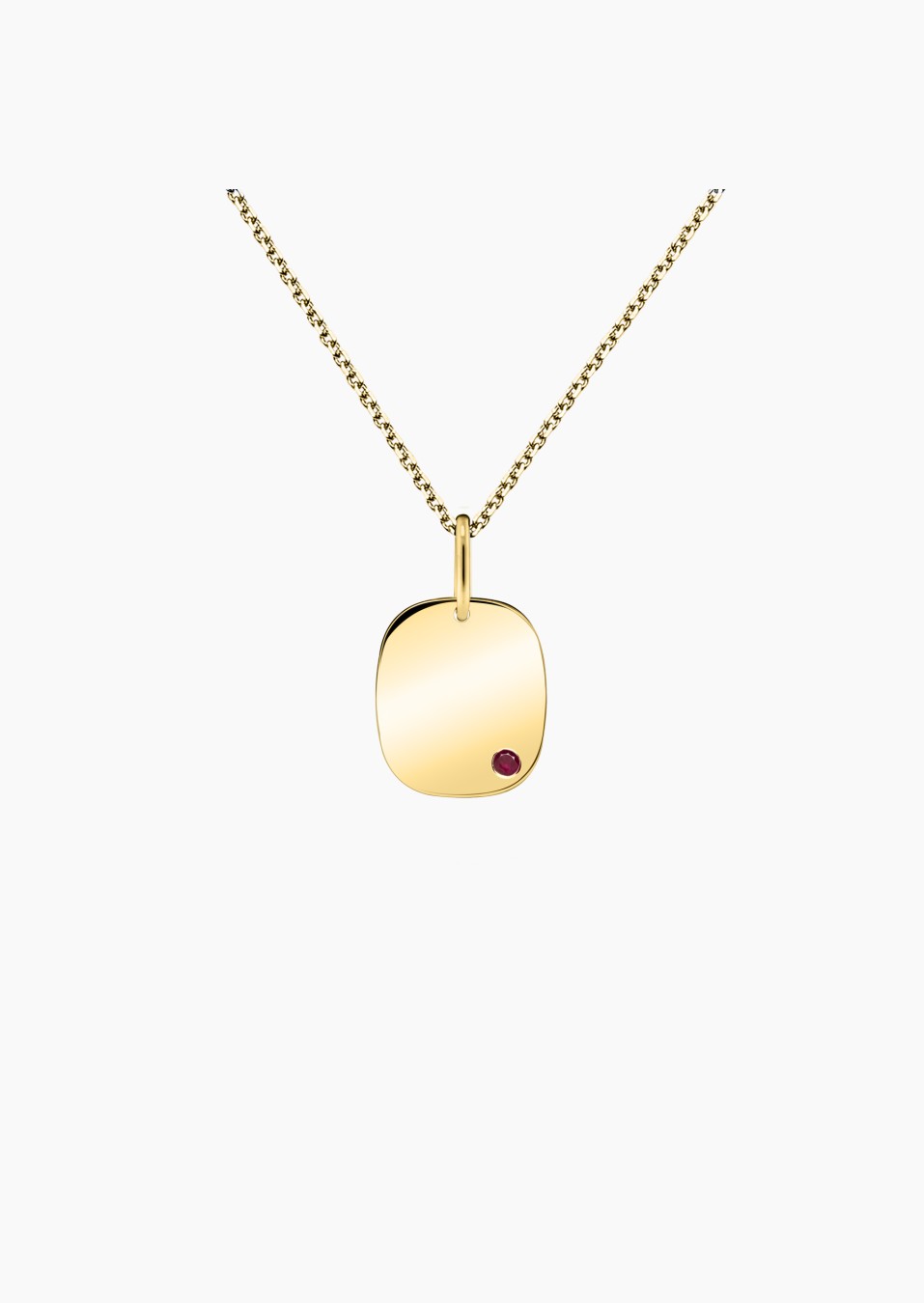 Colette Coussin medal in yellow gold and rubies / Lepage