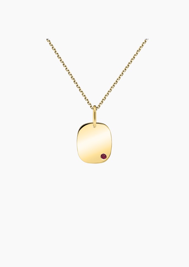 Colette Coussin medal in yellow gold and rubies / Lepage