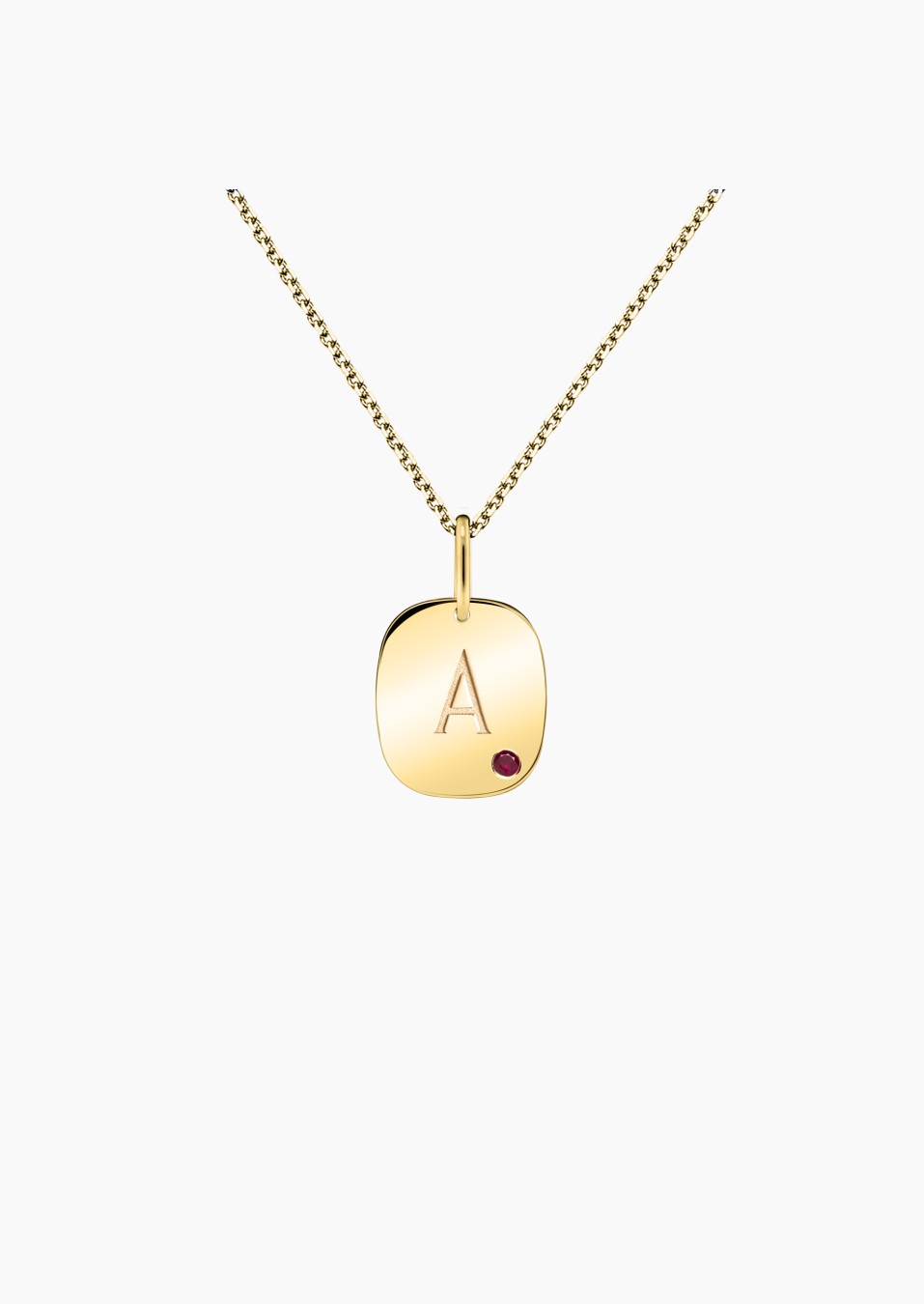 Colette Coussin medal in yellow gold and rubies / Lepage