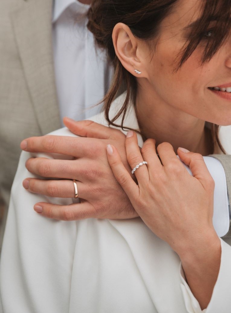 Margaux Wedding Band - Diamonds 