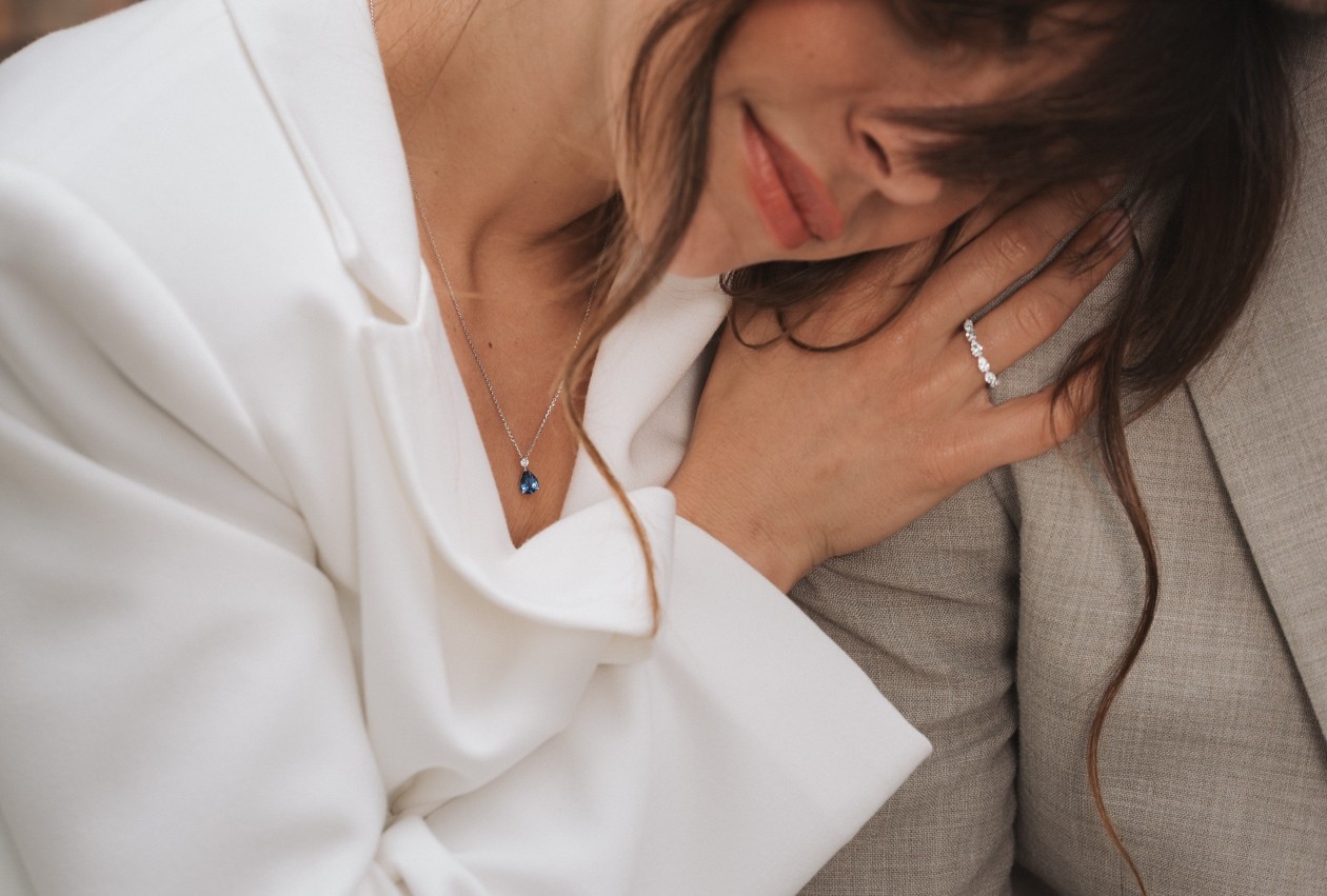 Margaux Wedding Band - Diamonds 