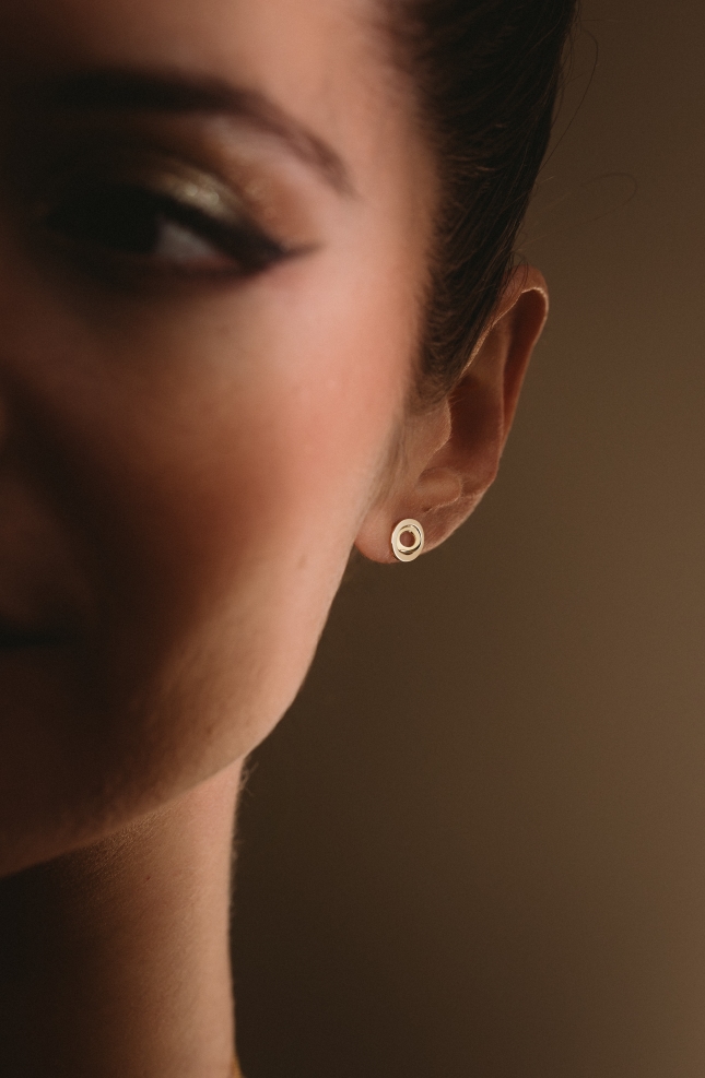 Alba women's yellow gold earrings
