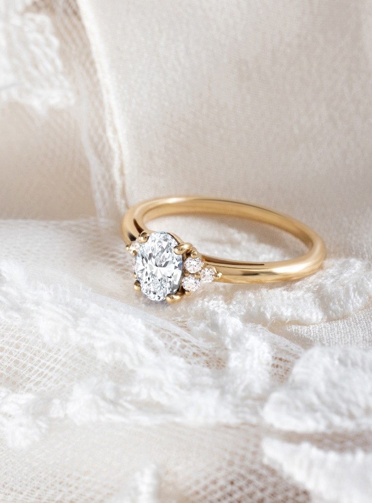 yellow gold and diamond ring by Maison Lepeau
