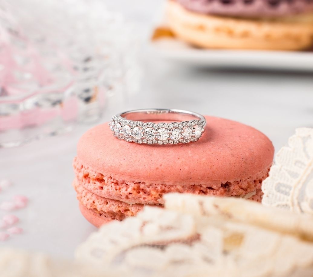 gold and diamond ring from the coquette collection